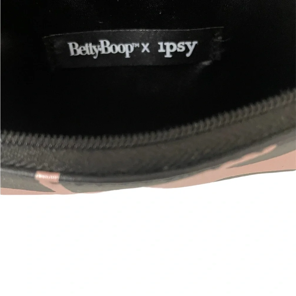 IPSY Betty Boop x Ipsy Cosmetic Case * Black Sequin Back * Black Lined Enclosure